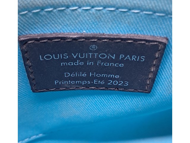 Tas, louis vuitton, keepall, zwart/turquoise - afbeelding 11 van  11