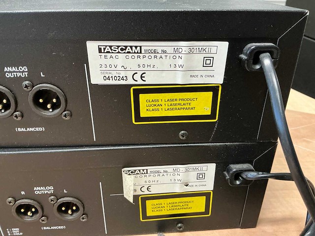 Tascam md301 player (2x) - afbeelding 5 van  5