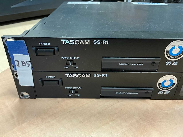 Tascam ssr-1 compact flash speler/recorder (2x) - afbeelding 3 van  5