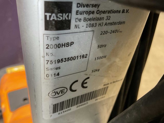 Taski ergodisc 2000 hsp vloerreiniger - afbeelding 6 van  6