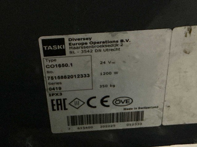 Taski swingo 1650 zelfrijdende veegmachine - afbeelding 6 van  6