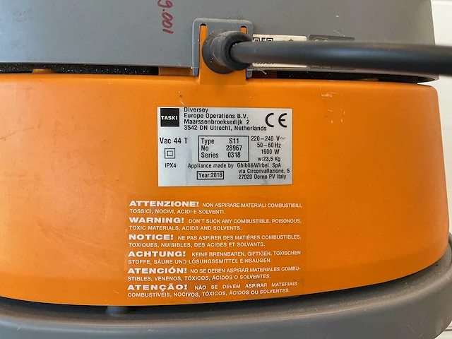 Taski vacumat 44t industriële stofzuiger - afbeelding 3 van  3