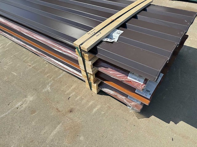 Tata steel (sab-profiel) - 63x kleurmix sab 35/1035 - damwandplaat / trapeziumplaat - roofing material - afbeelding 5 van  6