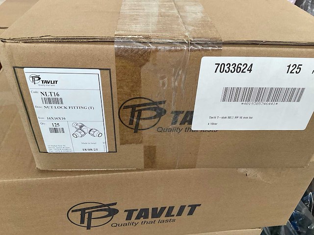 Tavlit tyleenkoppeling 16 x 16 x 16 (625x) - afbeelding 1 van  1