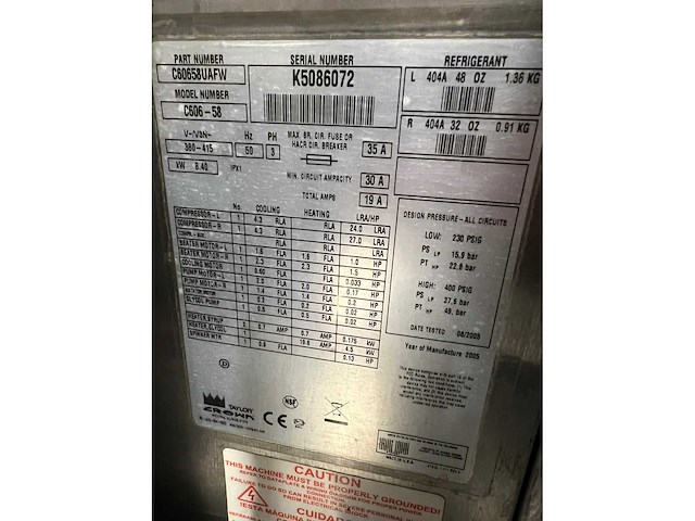 Taylor - softijsmachine - ijsmachine - afbeelding 6 van  6