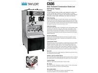 Taylor c606-59 soft ijsmachine combi - afbeelding 4 van  14