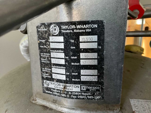 Taylor-wharton xl-160 stikstof container - afbeelding 3 van  3