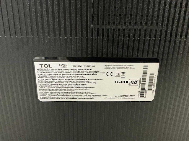 Tcl 4k hdrtv 55v6b televisie - afbeelding 2 van  11