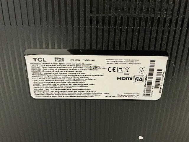 Tcl 4k hdrtv 55v6b televisie - afbeelding 2 van  11