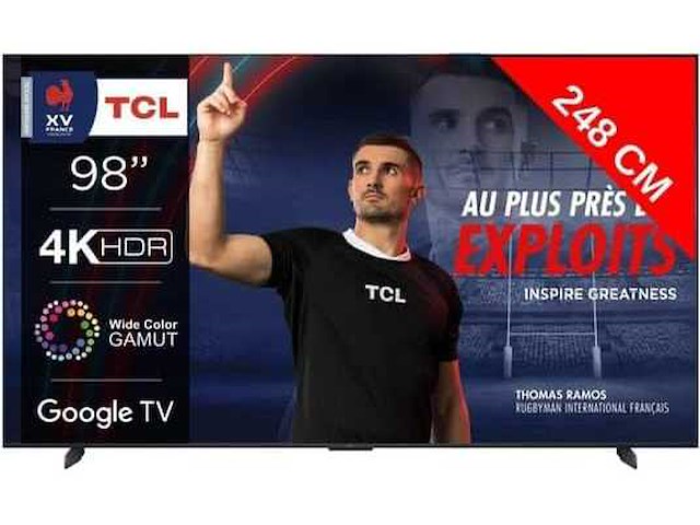 Tcl 4k led 98p743 televisie - afbeelding 1 van  6