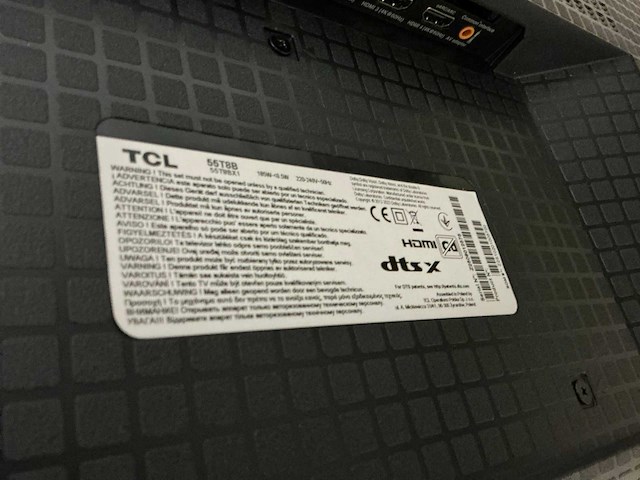 Tcl 4k qled 55t8b televisie - afbeelding 2 van  10