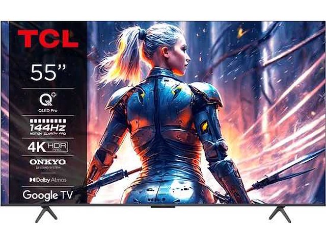 Tcl 4k qled 55t8b televisie - afbeelding 1 van  10