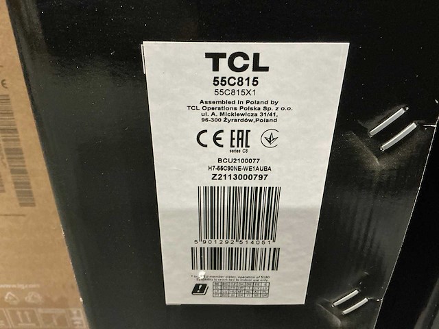 Tcl 55c815 tv - afbeelding 2 van  2