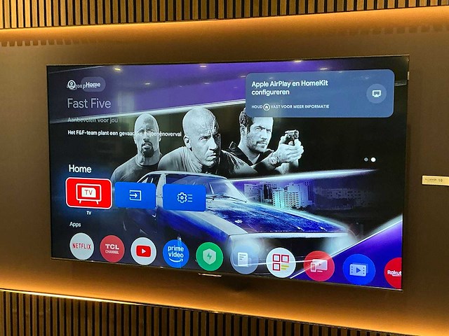 Tcl 75c69b 75” qled televisie - afbeelding 1 van  8