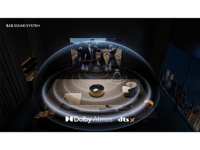 Tcl q75h 5.1.2 dolby atmos/dts:x soundbar met draadloze subwoofer - afbeelding 4 van  5