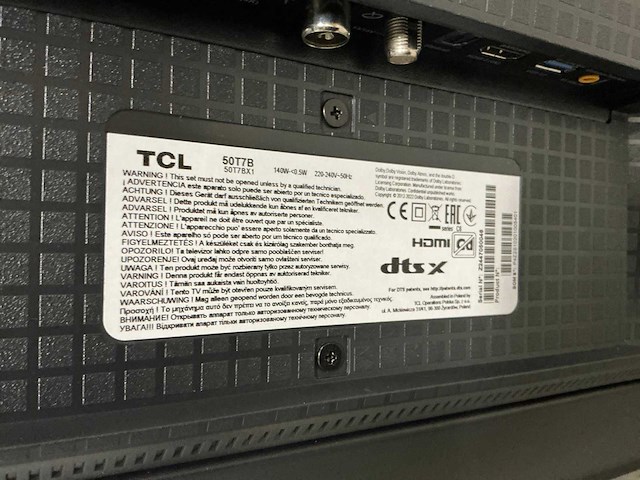 Tcl qled 50t7b televisie - afbeelding 10 van  10