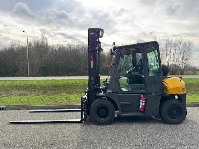 Tcm - fd-70-2 - 4m duplex, free-lift, side-shift, vorkversteller - vorkheftruck - afbeelding 9 van  15