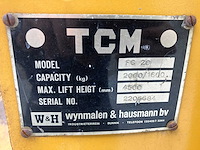 Tcm fg 20 vorkheftruck - afbeelding 11 van  19