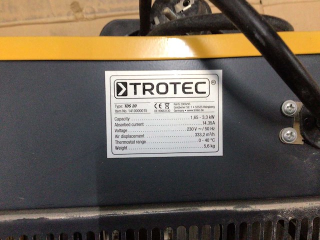 Tds 20 elektrische kachel - afbeelding 2 van  2