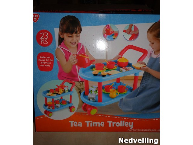Tea time trolley 23 delig - afbeelding 1 van  3