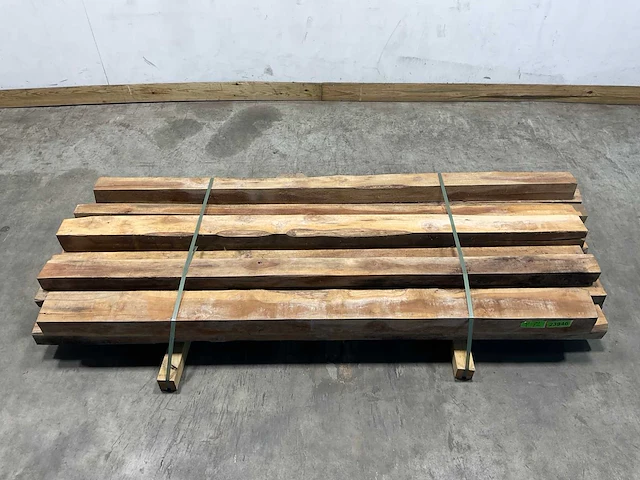 Teak balk 203x8-15 cm (12x) - afbeelding 2 van  8