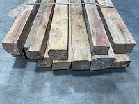 Teak balk 203x8-15 cm (12x) - afbeelding 3 van  8