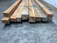 Teak balk 230x10-13 cm (10x) - afbeelding 6 van  9