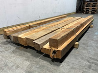 Teak balk 230x10-13 cm (10x) - afbeelding 8 van  9