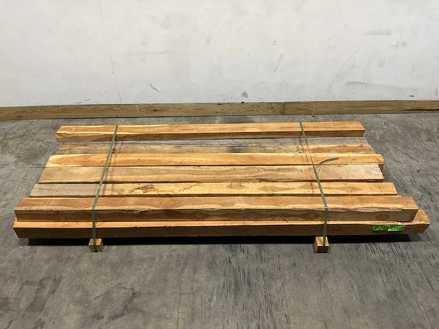 Teak balk 230x10-13 cm (10x) - afbeelding 2 van  9