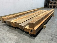Teak balk 230x10-13 cm (10x) - afbeelding 8 van  9