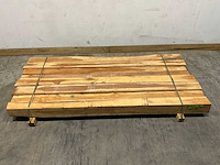 Teak balk 230x10-15 cm (8x) - afbeelding 2 van  8