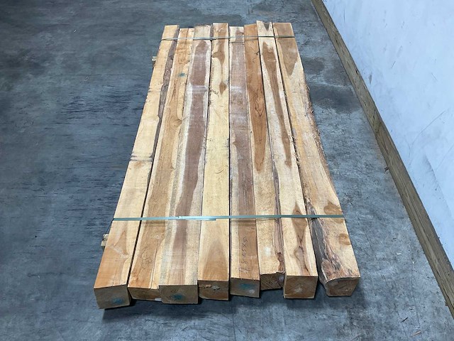 Teak balk 230x10-15 cm (8x) - afbeelding 3 van  8