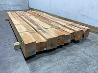 Teak balk 230x10-15 cm (8x) - afbeelding 4 van  8