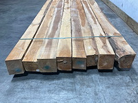 Teak balk 230x10-15 cm (8x) - afbeelding 5 van  8
