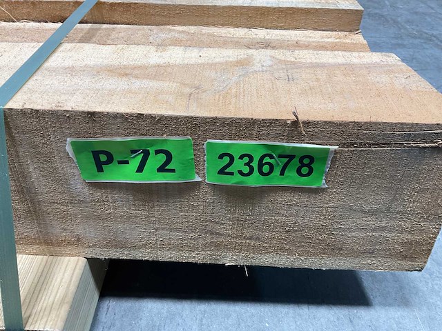 Teak balk 230x10-15 cm (8x) - afbeelding 7 van  8