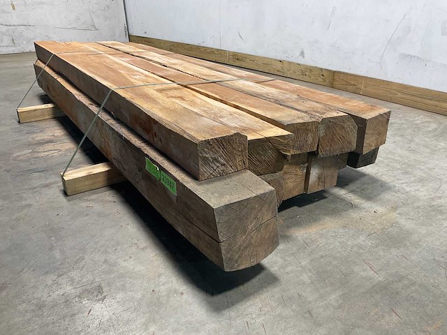 Teak balk 230x10-17 cm (11x) - afbeelding 6 van  7