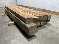 Teak balk 230x10-17 cm (11x) - afbeelding 6 van  7