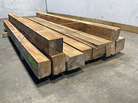 Teak balk 230x10-17,5 cm (9x) - afbeelding 7 van  8