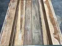 Teak balk 230x10-17,5 cm (9x) - afbeelding 6 van  8