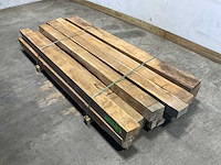 Teak balk 230x10-18 cm (11x) - afbeelding 1 van  8