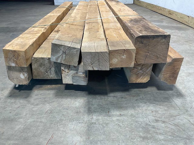 Teak balk 230x10-18 cm (11x) - afbeelding 3 van  8