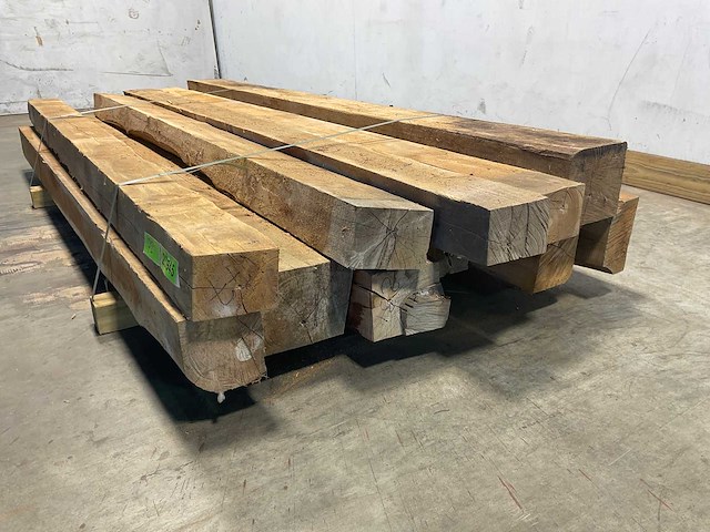 Teak balk 230x10-18 cm (11x) - afbeelding 7 van  8