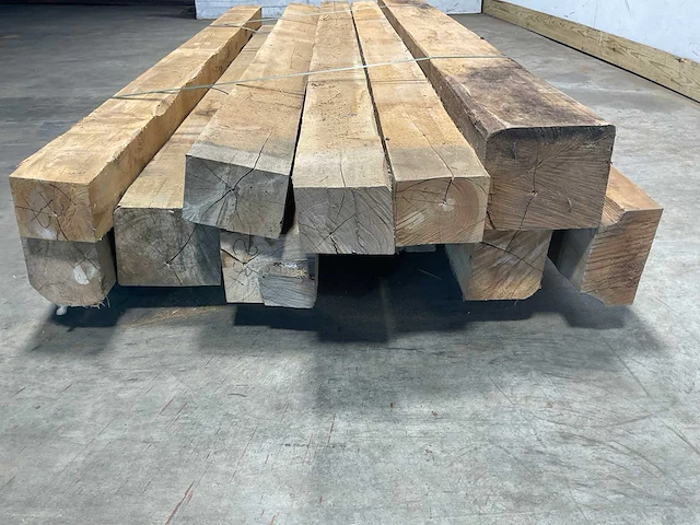Teak balk 230x10-18 cm (11x) - afbeelding 3 van  8