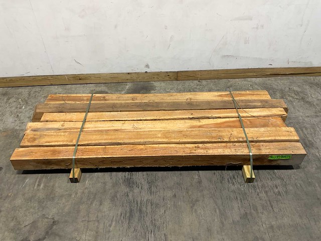 Teak balk 230x12-15 cm (6x) - afbeelding 6 van  9
