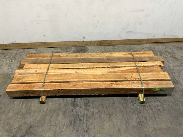 Teak balk 230x12-15 cm (6x) - afbeelding 2 van  9