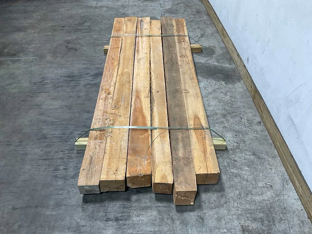 Teak balk 230x12-15 cm (6x) - afbeelding 3 van  9