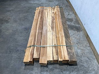 Teak balk 230x12-17 cm (9x) - afbeelding 3 van  8