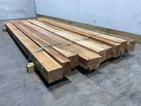 Teak balk 230x12-17 cm (9x) - afbeelding 4 van  8