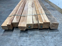 Teak balk 230x12-17 cm (9x) - afbeelding 5 van  8
