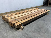 Teak balk 230x12-17 cm (9x) - afbeelding 6 van  8